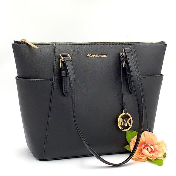 MICHAEL KORS CHARLOTTE LARGE TOP ZIP TOTE BAG - Picture 2 of 15